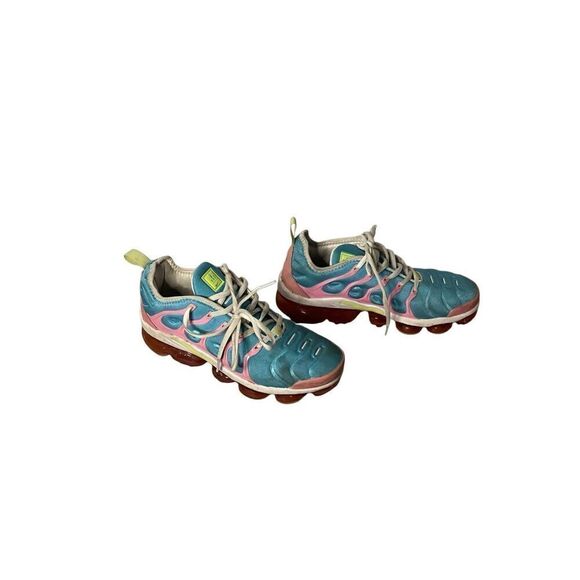 Nike Air Vapormax Plus 'Easter' Blue Teal Volt Pink CW7014-100 Women's Size 8 - Picture 1 of 6